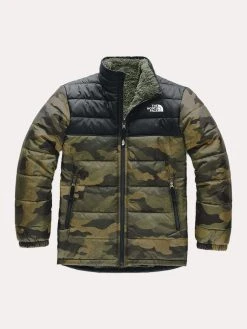 The North Face Boys' Reversible Mount Chimborazo Jacket -The North Face Online NF0A34QJ HFNBRITISHKHAKIWAXEDCAMOPRINT