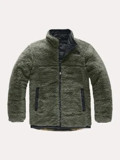 The North Face Boys' Reversible Mount Chimborazo Jacket -The North Face Online NF0A34QJ HFNBRITISHKHAKIWAXEDCAMOPRINTalt1