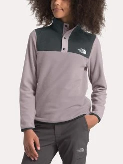 The North Face Girls' Glacier 1/4 Snap -The North Face Online NF0A3NKC D2QASHENPURPLEalt1