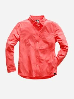 The North Face Women's Boreaz Long-Sleeve Roll-Up Shirt -The North Face Online NF0A3SORxSPICEDCORALxPrimary 89836048