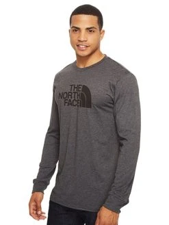 The North Face Long Sleeve Half Dome Tee -The North Face Online nf00czy9 tnfdarkgreyheatheralt3
