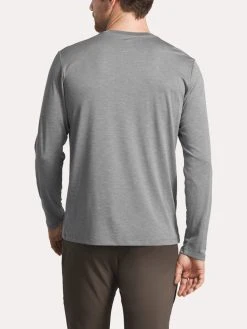 The North Face Men's Hyperlayer FD Long-Sleeve Crew Tee -The North Face Online nf0a3y47 tnflightgreyheatheralt1